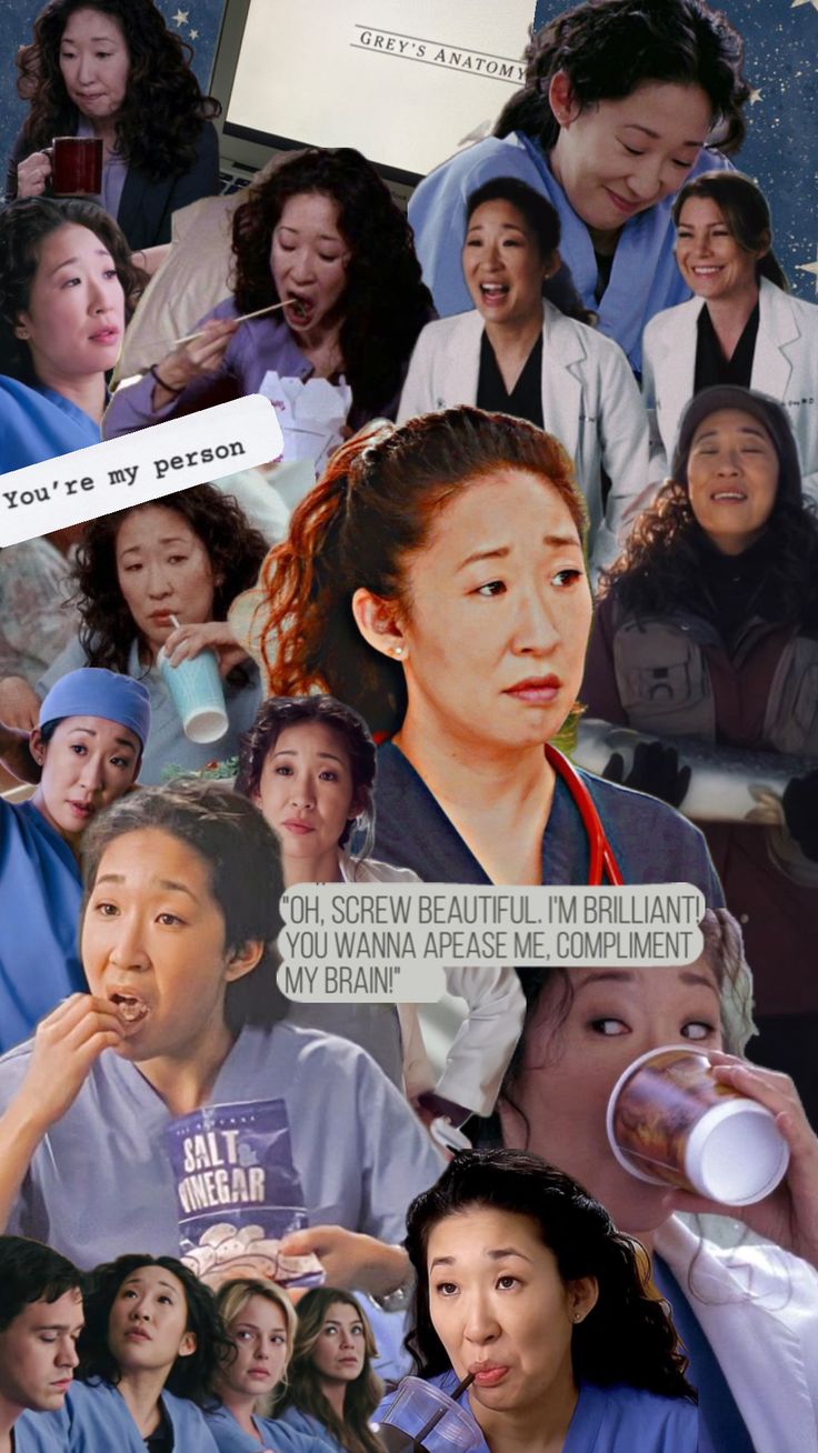 the collage shows many different people in scrubs and nurse's uniforms, with one woman drinking from a cup