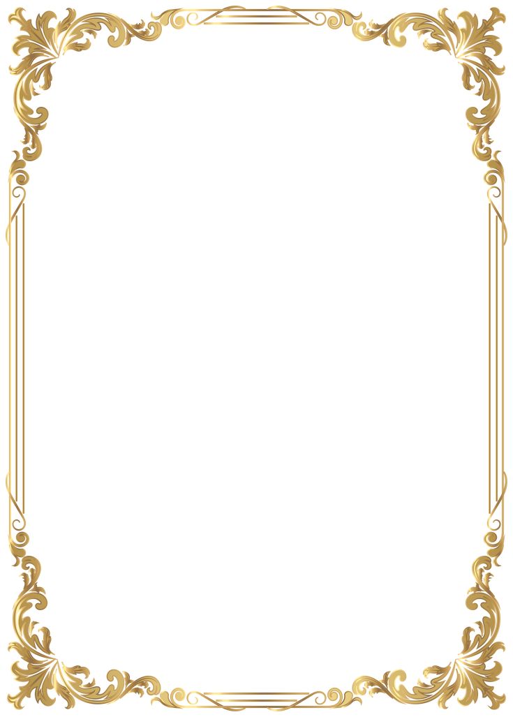 an ornate gold frame with scrolls and leaves on the edges is shown in this image