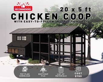 chicken coop with easy to follow instructions