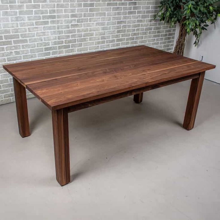 walnut parsons table Parsons Table Dining, Farmhouse Table With Parson Chairs, Lacquered Parsons Table, Room And Board Parsons Table, 60" Rectangle Dining Table, Parsons Table, Conference Room Tables, Hardwood Table, Big Table