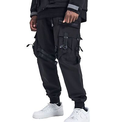 Niepce Streetwear Men's Techwear Pants with Straps Utility Cool Urban Jogger  | eBay Pants With Straps, Mens Techwear, Techwear Pants, Practical Fashion, Effortless Fashion, Rugged Style, Streetwear Mens, Urban Style, Cargo Pants Men