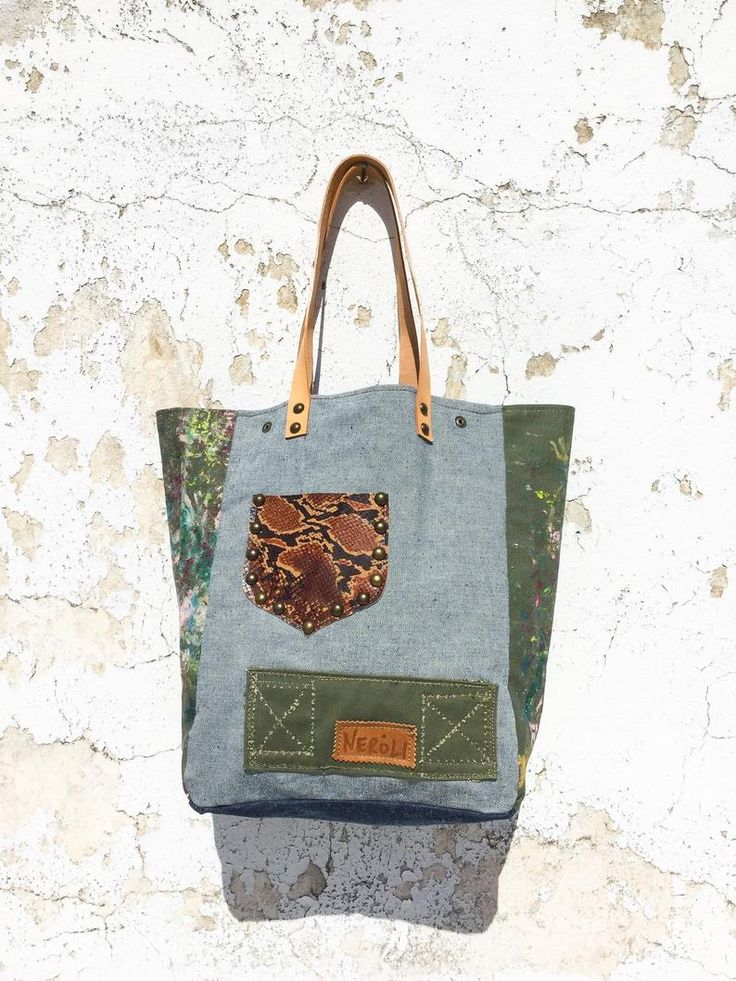 Hand Painted Military Canvas & Leather Tote Bag/Splatter Paint | Etsy Distressed Tote Shoulder Bag For Everyday Use, Everyday Distressed Tote Bag, Upcycled Rectangular Canvas Bag, Rectangular Upcycled Canvas Bag, Eco-friendly Upcycled Canvas Bag, Casual Canvas Bags With Upcycled Details, Vintage Upcycled Canvas Bag, Everyday Upcycled Canvas Tote Bag, Everyday Upcycled Tote Canvas Bag