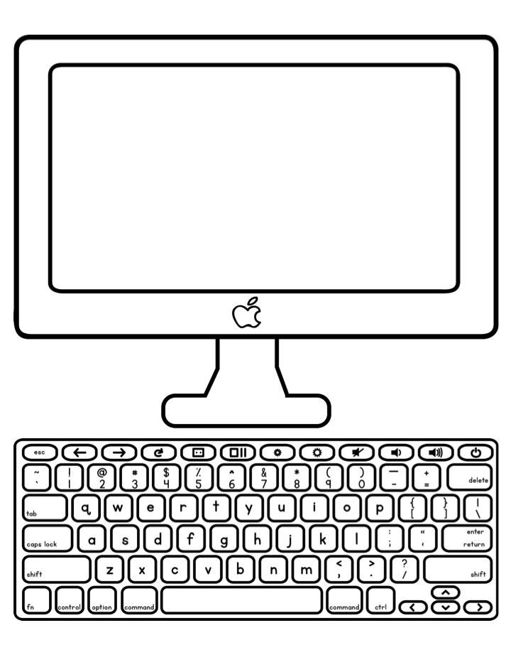 an apple computer with keyboard and mouse