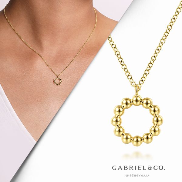 #GabrielNY #DiamondJewelry #FineJewelry #GabrielAndCo #UniqueJewelry NK6386Y4JJJ #FineJewelry#FashionJewelry#UniqueJewelry#GiftIdeas#UniqueGifts #Necklaces #DiamondNecklace #GoldNecklace Gold Fashion Necklace, Circle Pendant Necklace, Circle Pendant, Gold Fashion, Shop Necklaces, Precious Metals, Diamond Jewelry, Diamond Necklace, Gold Necklace