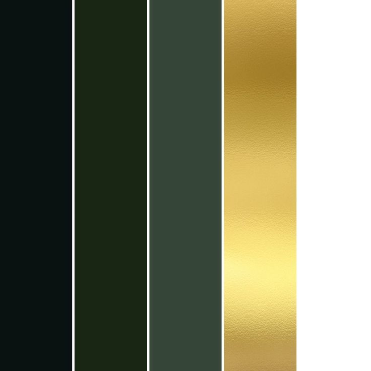 the color scheme is green and gold, with different shades to choose from in this image