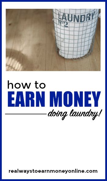 the cover of how to earn money doing laundry, with an image of a trash can