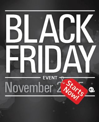 the black friday event is now on