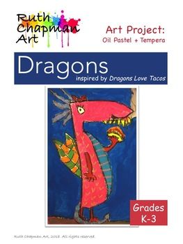 an art project for children with dragon artwork