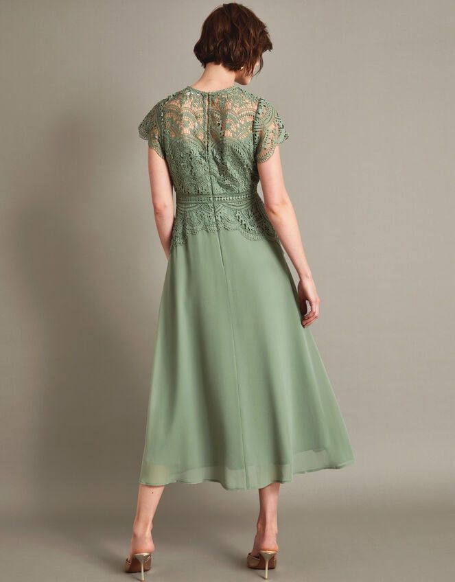 Monica Lace Midi Dress Green | Evening Dresses | Monsoon US. Lace Evening Dress With Sweetheart Neckline And Lace Back, Sweetheart Neckline Lace Dress With Lace Top, Elegant Dress With Delicate Lace And Fitted Bodice, Lace Dress With Sweetheart Neckline, Sweetheart Neckline Lace Dress, Elegant Dress With Delicate Lace And Sweetheart Neckline, Elegant Dress With Sweetheart Neckline And Delicate Lace, Spring Lace Evening Dress With Scalloped Lace, Lace Dress With Lace Bodice And Sweetheart Neckline