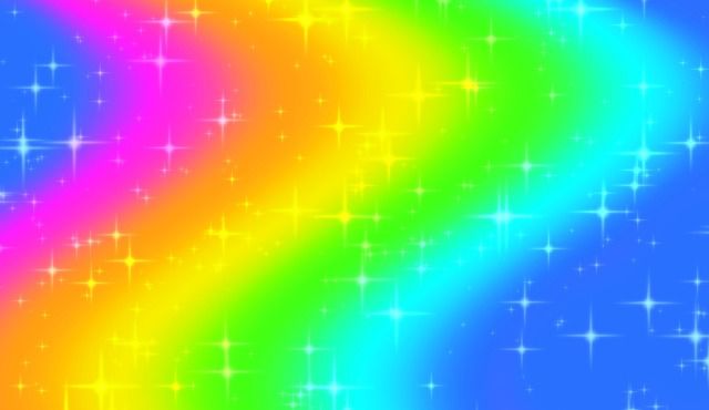 an abstract rainbow background with stars in the sky