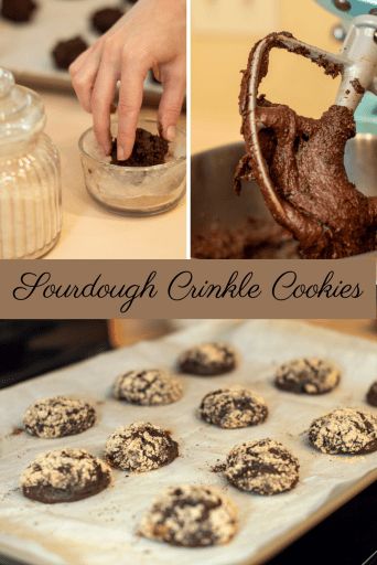 a collage of photos showing cookies being made