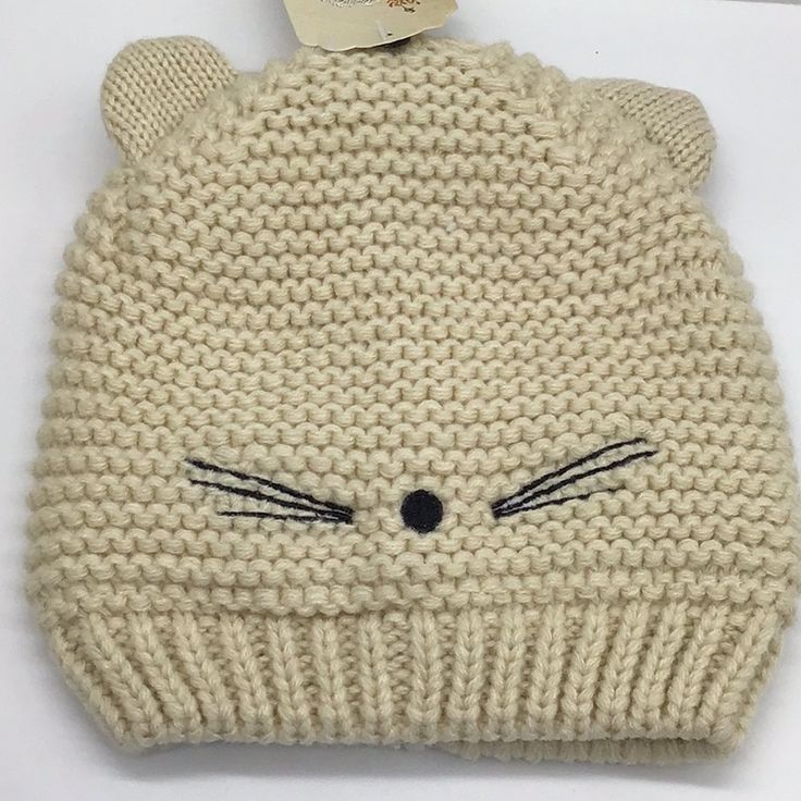 Cat Loving Character Knitted Beanie Hats For Kids. Just In Time For The Cold Winter Months. Fabric 100% Acrylic Hand Wash Cold Cute Cream Soft Knit Hat, Cute Cream Winter Bonnet, Cute Knitted Yarn Beanie, Cute Hand Knitted Winter Bonnet, Cute Warm Crochet Hat For Winter, Cute One Size Soft Knit Beanie, Cute One-size Beanie, Cute One-size Knitted Bonnet, Cute Warm One-size Beanie