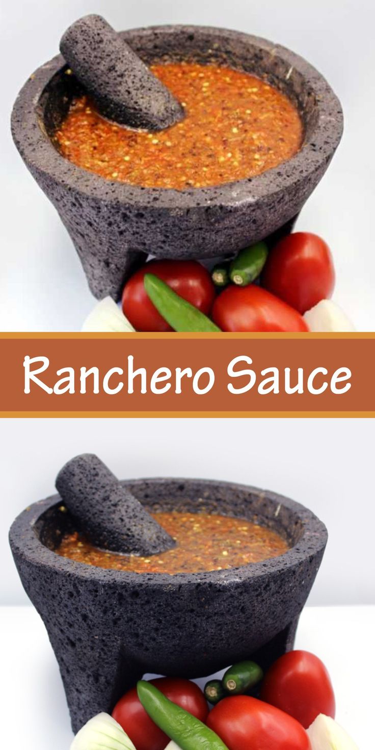 two bowls filled with different types of vegetables and sauces on top of each other