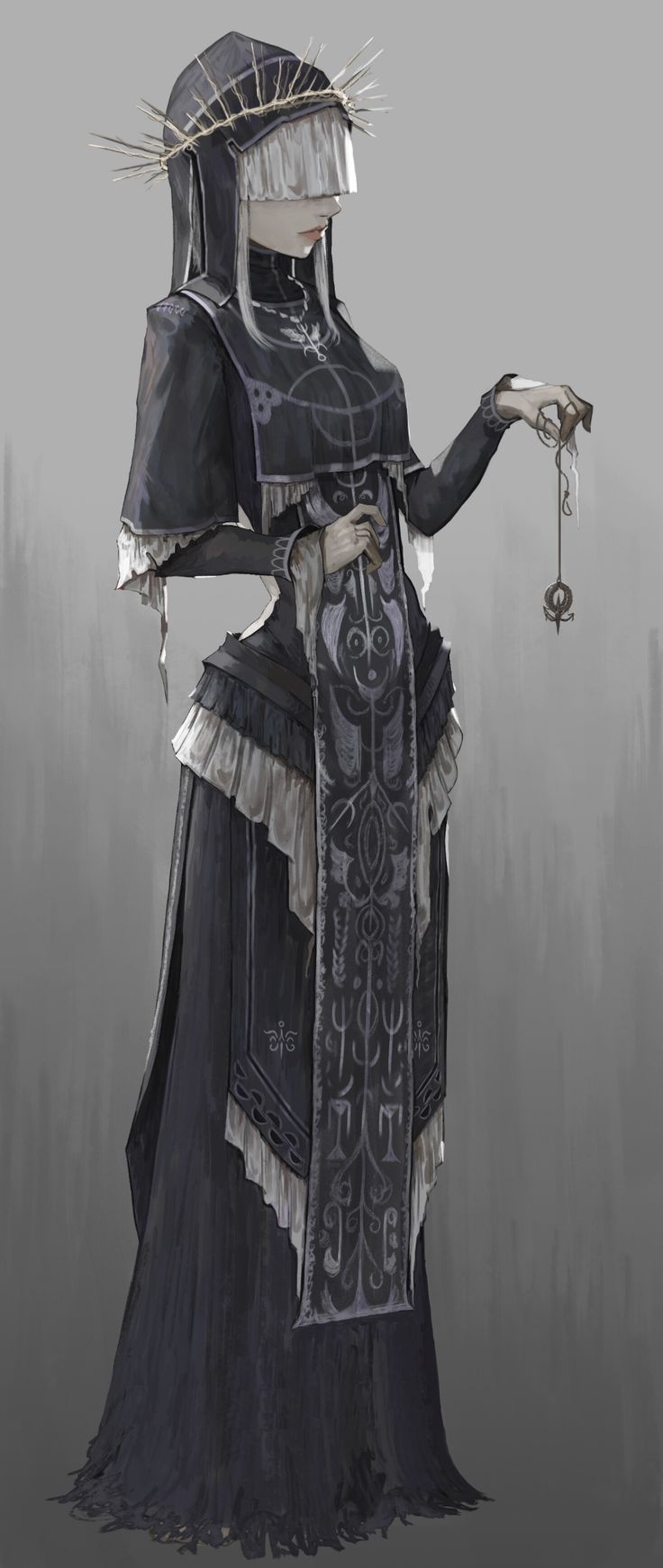 Nun Outfit, Virtual Tabletop, 다크 판타지, The Labyrinth, Call Of Cthulhu, Dnd Art, Female Character Design, 영감을 주는 캐릭터, Fantasy Clothing