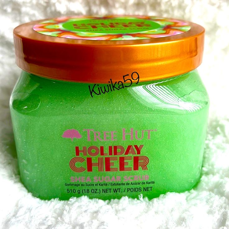 Brand New Never Been Used Tree Hut Holiday Cheer Shea Sugar Scrub 18 Oz. Scent Notes: Mulled Spices, Cooked Sugar, And Sheer Woods Smells Like A Christmas Tree! Christmas Tree Hut Scrub, Tree Hut Body Scrub Christmas, Tree Hut Christmas, Christmas Body Care, Christmas Body Scrubs, Christmas Tree Hut, Jingle Basket, Christmas Sugar Scrub, Christmas Sugar Scrubs