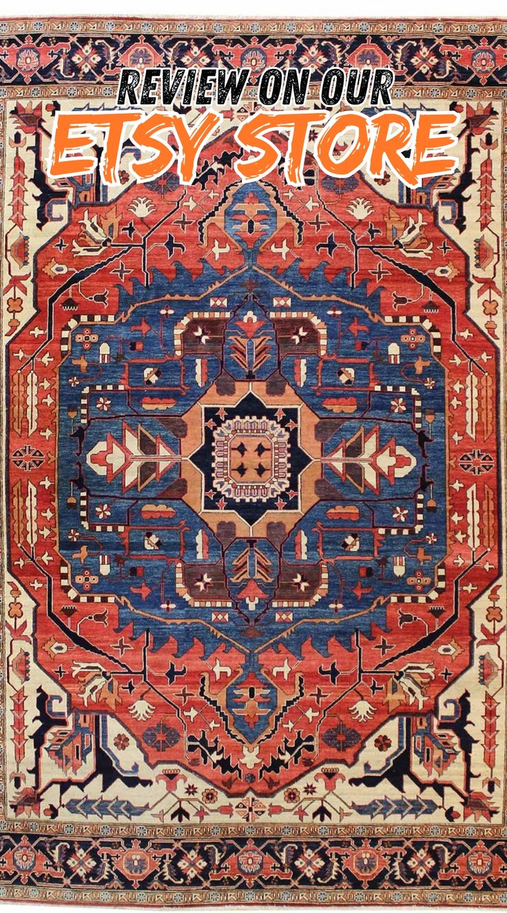 New Nomadic Persian & Turkish Tribal Afghani Serapi 10' 11 X 14' 10 Red Rug Red Rug, Red Rugs, Turkish Rugs, Unique Patterns, Turkish Rug, Etsy Store, Modern Style, Persian, Hand Weaving