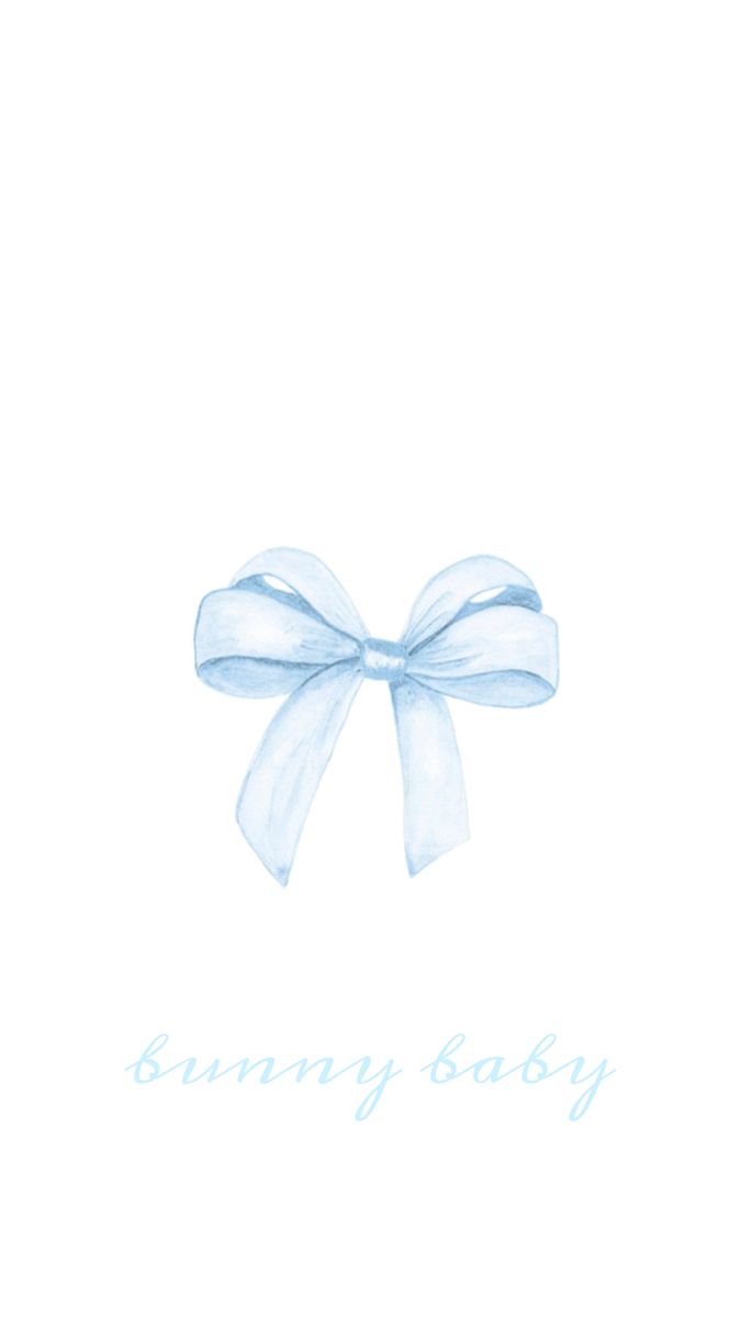 a blue bow with the words sunny baby written on it's side in cursive writing