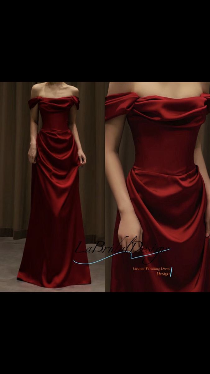 Red Opera Dress, Ball Looks Ideas, Red Wine Prom Dress, Dark Red Prom Dresses, Red Silk Prom Dress, Elegant Long Sleeve Dresses, Red Elegant Dress, Dark Red Prom Dress, Vestidos Color Vino