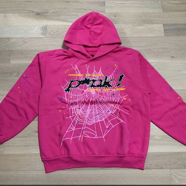 Pink Sp5der Hoodie Young Thug Barley Used Cleaning Out Closet Sp5der P*nk Hoodie, Pink Hoodie Outfit, Baddies Outfits, Foam Printing, Stylish Street Style, Sushi Platter, Essentials Hoodie, Dr Closet, Young Thug