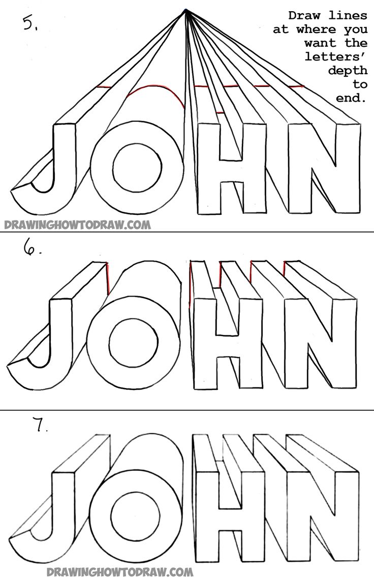 three different types of letters that are in the shape of a tent and one is for john