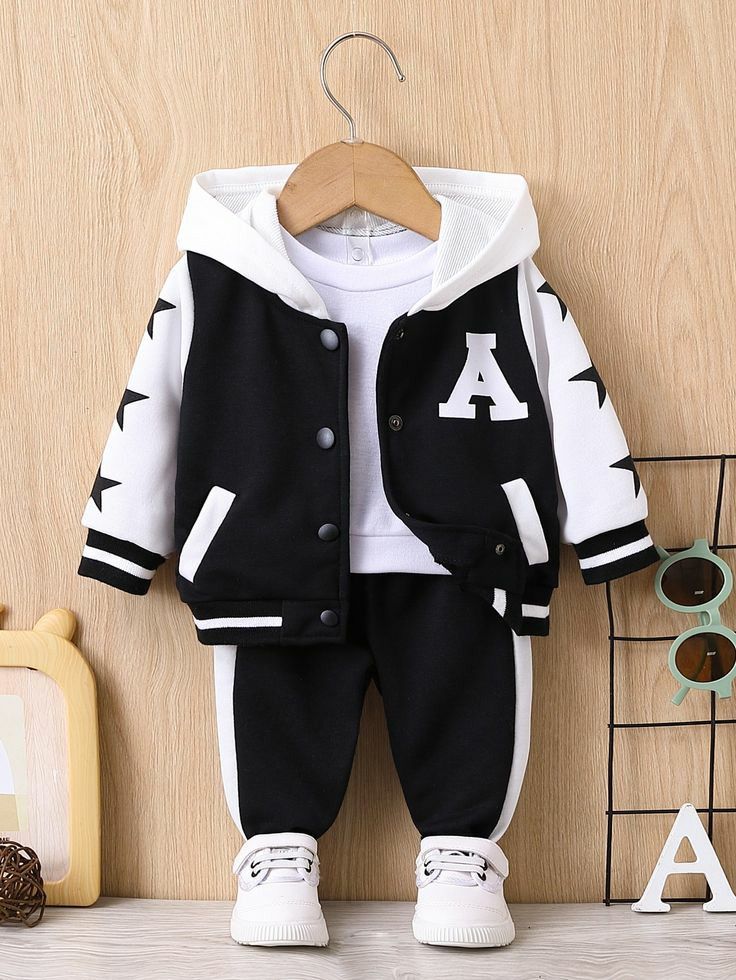 Baby Letters, Color Blocking Outfits, Baby Boy Dress, Baby Boy Clothing Sets, Boys Sweatshirts, Boys Set, Baby Star