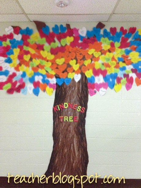 a tree made out of gummy bears with the words kindness written on it in front of a white wall