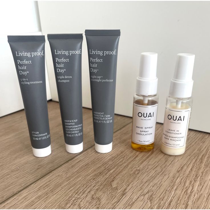 You Will Receive 5 Pieces Of Travel / Mini Sizes As Pictured Brand New Ouai Leave In Conditioner - 0.84oz/25ml Ouai Wave Spray - 0.84oz/25ml Living Proof Perfect Hair Triple Detox Shampoo - 1oz / 30 Ml Living Proof Perfect Hair Day 5-In-1 Styling Treatment - 1oz / 30 Ml Living Proof Night Cap Overnight Perfector - 1oz / 30 Ml Shampoo For Thick Hair, Ouai Wave Spray, Ouai Leave In Conditioner, Ouai Hair Oil, Ouai Hair, Wave Spray, Detox Shampoo, Living Proof, Hydrating Mask