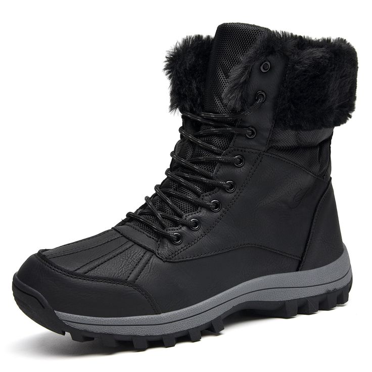 Womens Mens Hiking Boots Waterproof Lightweight Ankle Warm Non Slip Fur Snow Boots for Winter Boots For Winter, Mens Hiking, Snow Boots Winter, Fur Snow Boots, Ankle Snow Boots, Mens Hiking Boots, Boots Waterproof, Waterproof Hiking Boots, Winter Hiking