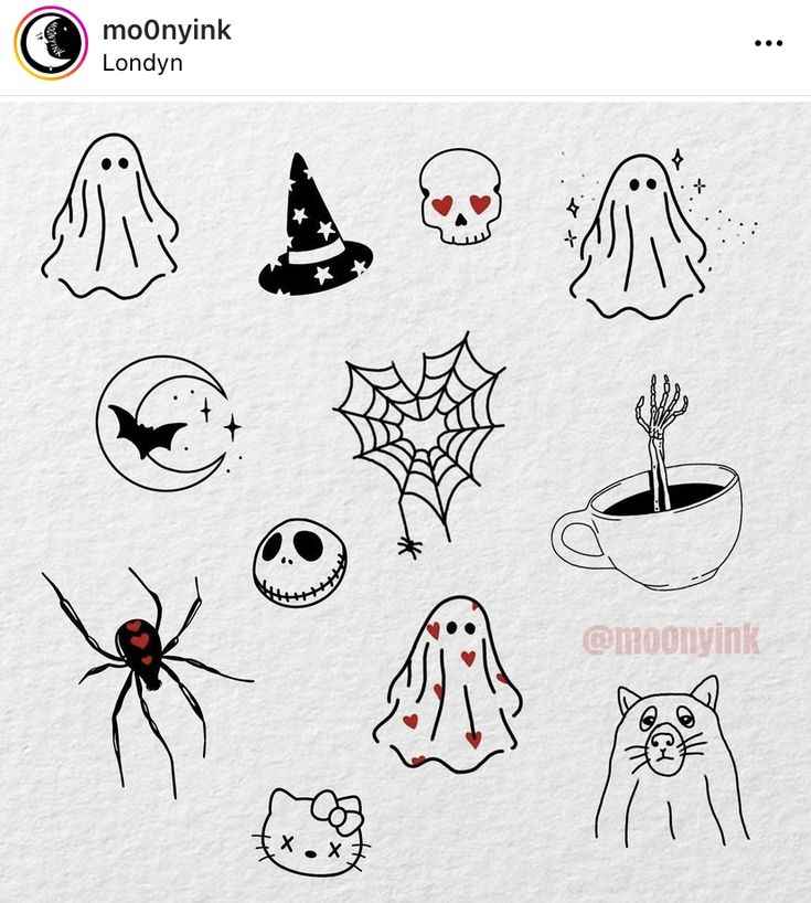 some halloween stickers on a white paper