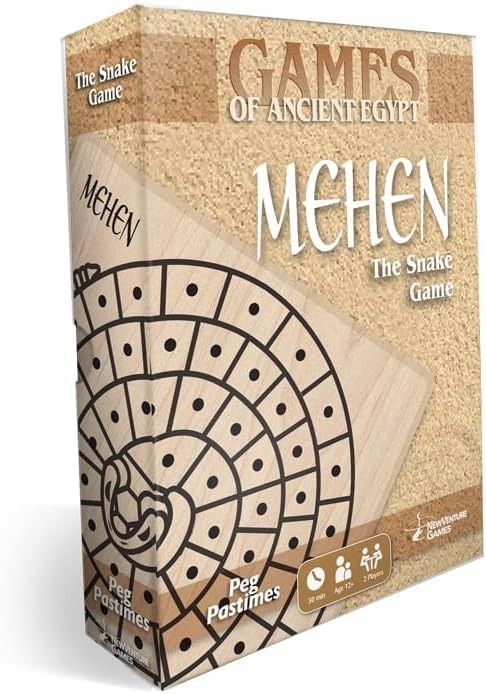 the board game called games of ancient egypt mehen is shown in front of a cardboard box