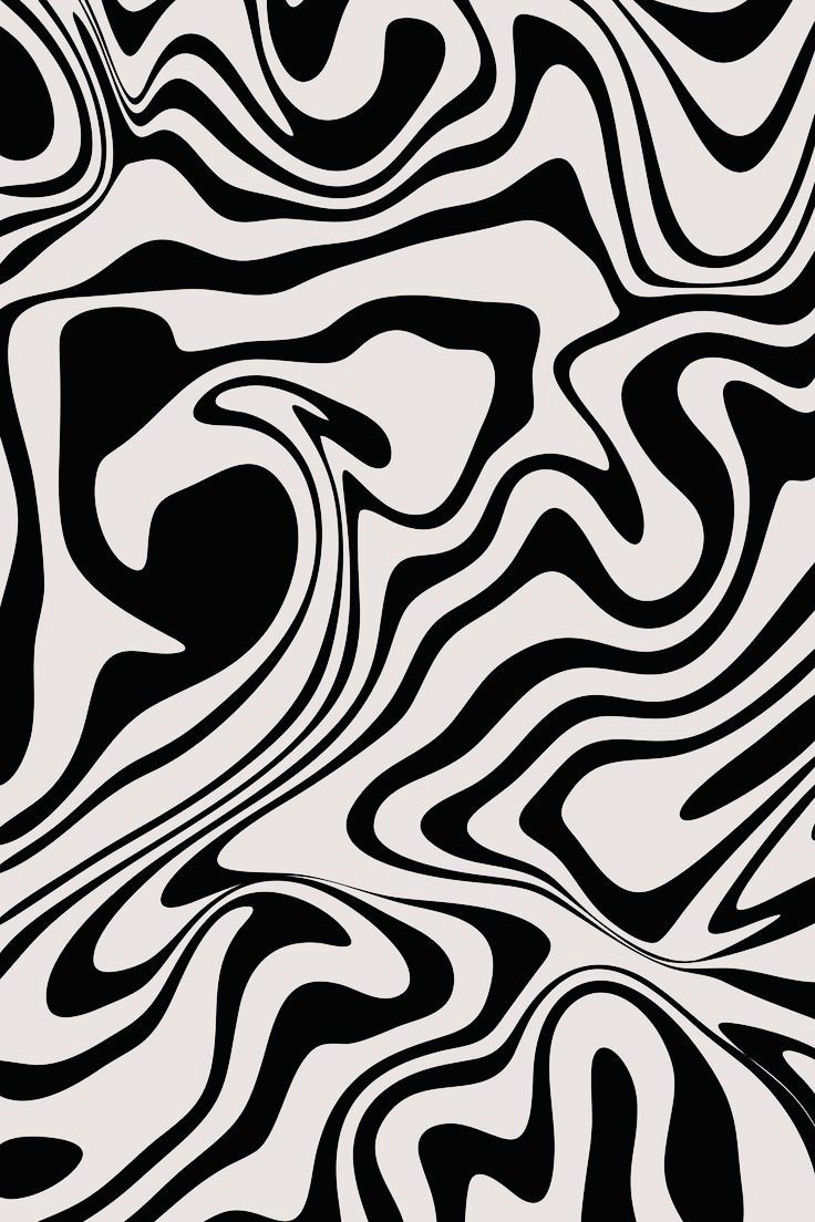 an abstract black and white background with wavy lines