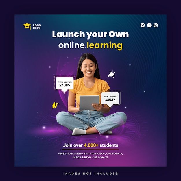 a woman sitting on the floor with her laptop in front of her and text that reads, launch your own online learning