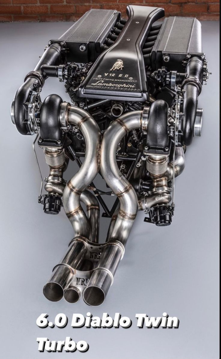 an image of a turbo engine with the words turbo turbo on it's side