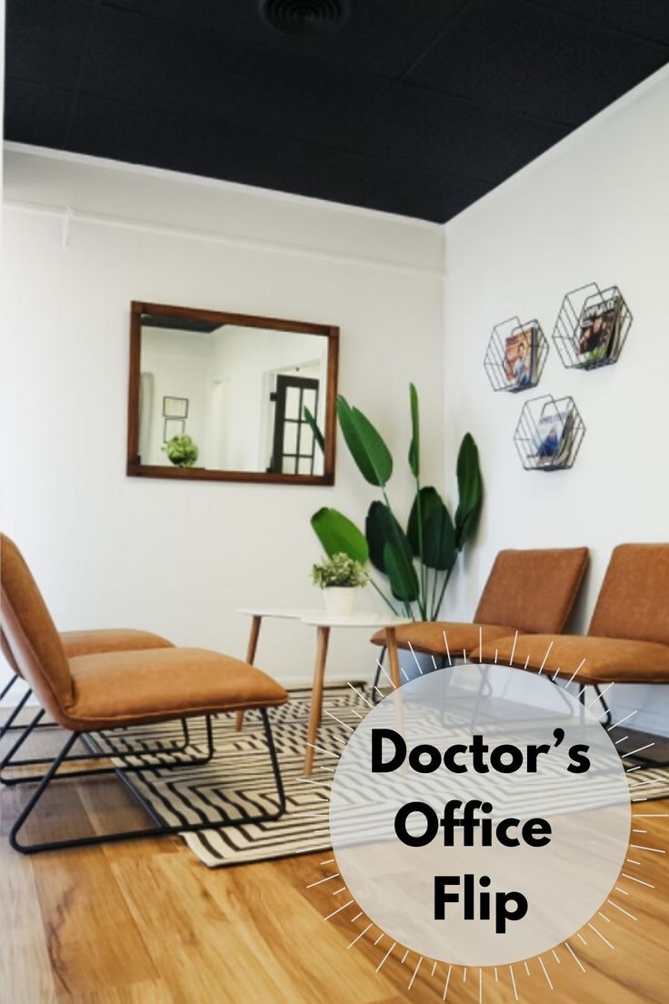 the doctor's office is clean and ready to be used as a living room