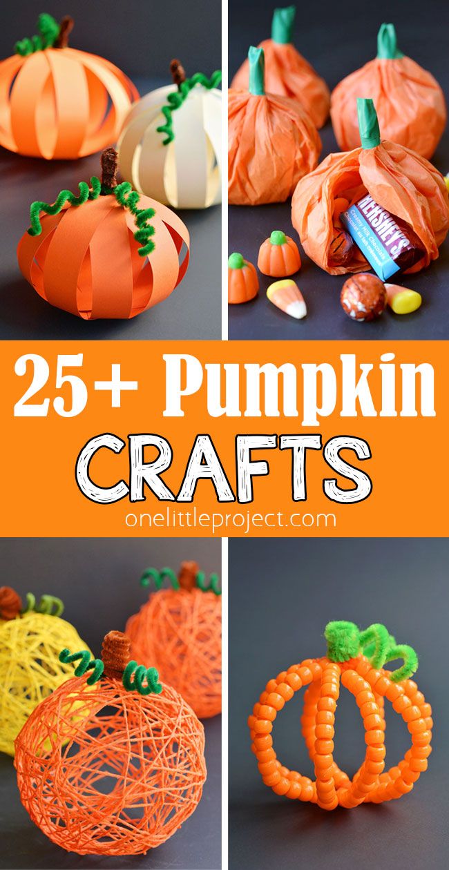 these pumpkin crafts are so cute and easy to make