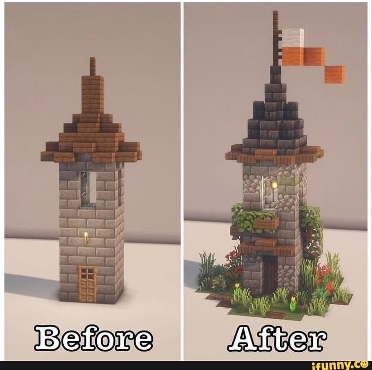 the before and after shots of a house made out of bricks