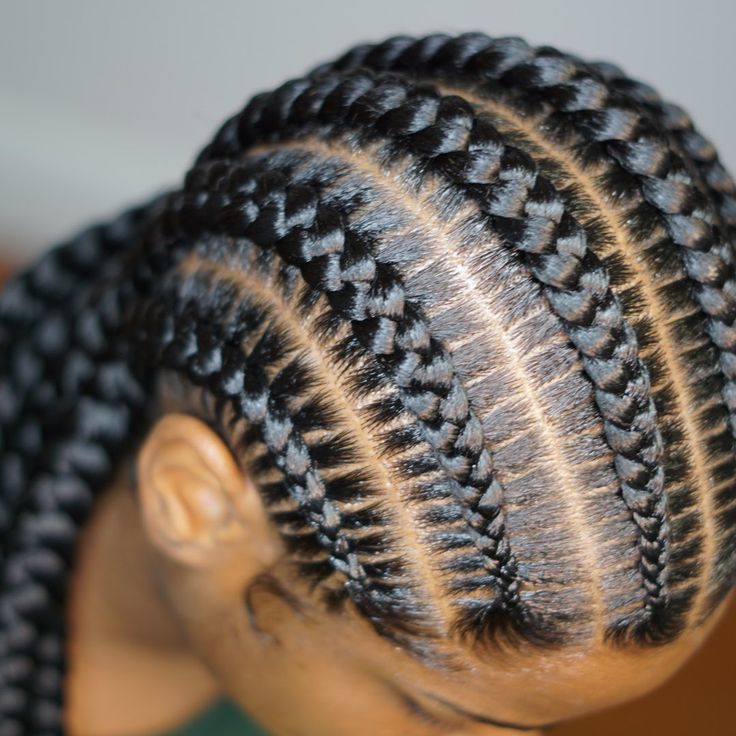 Thick Straight Back Cornrows, Thick Cornrows, Straight Backs, Straight Back Braids, Rope Braided Hairstyle, Straight Back Cornrows, Back Braid, Feed In Braids Hairstyles, Twist Styles