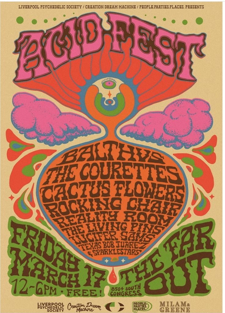 the grateful festival poster from 1970