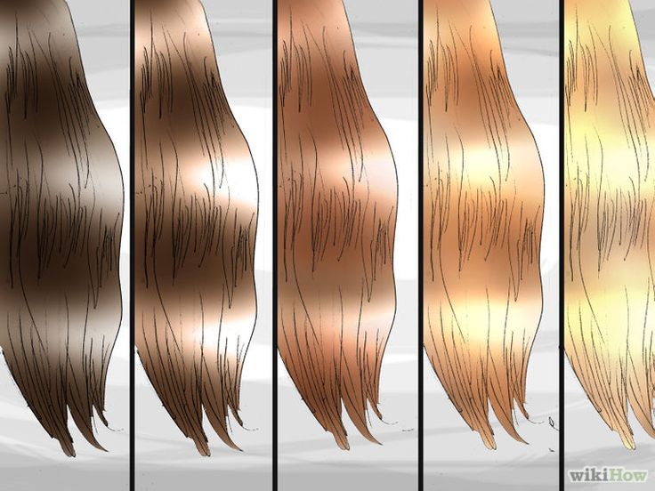 Image titled Bleach Dark Brown or Black Hair to Platinum Blonde or White Step 15 Bleach Brown Hair, Bleaching Dark Hair, Bleaching Black Hair, Black To Blonde Hair, Hair Color Blonde, Bleaching Your Hair, Platinum Hair, Ombré Hair, Trendy Hair Color