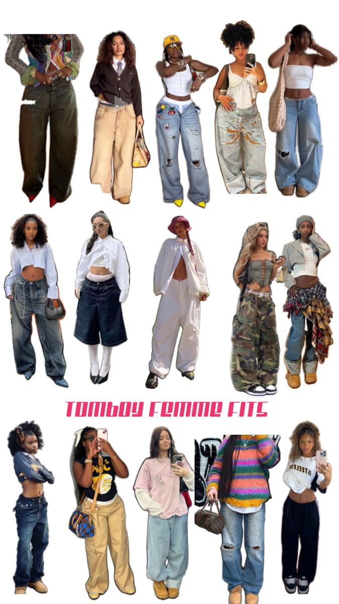 #streetwear#tomboy#femme#outfitinspo#streetwearlookbook Tomboy Outfits Winter, Femme Style Outfits, Tomboy Outfits Summer, Thrift Fits, Streetwear Lookbook, Tomboy Femme, Tomboy Outfits, Tomboy Fashion, Halloween Outfits