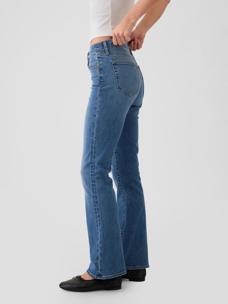 Mid Rise Baby Boot Jeans | Gap Gap Wide Leg Flare Jeans, Classic Medium Wash Flare Jeans With Straight Fit, Fitted Flare Jeans With Frayed Hem In Medium Wash, Fitted Flare Jeans In Medium Wash, Fitted Flares With Frayed Hem For Fall, High Rise Medium Wash Fitted Flares, Fitted Flares With Frayed Hem And Straight Leg, Fitted Mid-rise Flares With Frayed Hem, Fitted Wide Leg Flare Jeans For Everyday