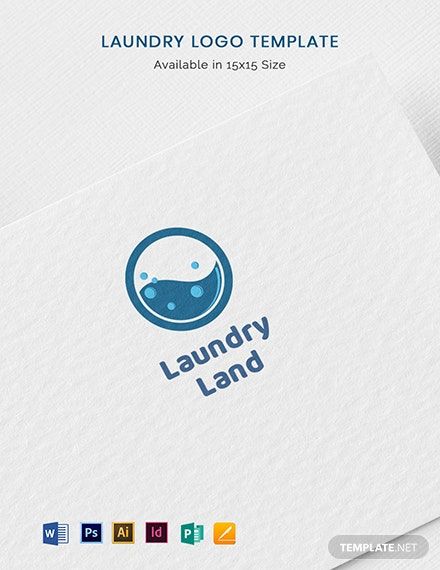 the laundry logo is clean and ready to use