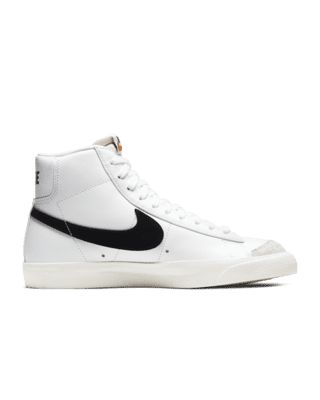 Styled for the ‘70s. Loved in the ‘80s. Classic in the ‘90s. Ready for the future. The Nike Blazer Mid ’77 delivers a timeless design that’s easy to wear. Its unbelievably crisp leather upper breaks in beautifully and pairs with bold retro branding and luscious suede accents for a premium feel. Exposed foam on the tongue and a special midsole finish make it look like you’ve just pulled them from the history books. Go ahead, perfect your outfit. Shown: White/Sail/Peach/Black Style: CZ1055-100 White Blazers Nike, Nike 77 Blazer, Nike Women Blazer, Christmas Shuffle, Mid 77 Blazer, Nike Blazers Women, Nike Mid 77, Nike 77, Blazer Mids