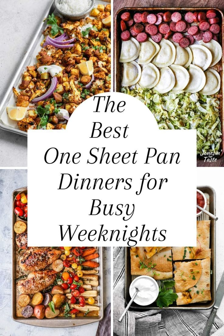 the best one sheet pan dinners for busy weeknights