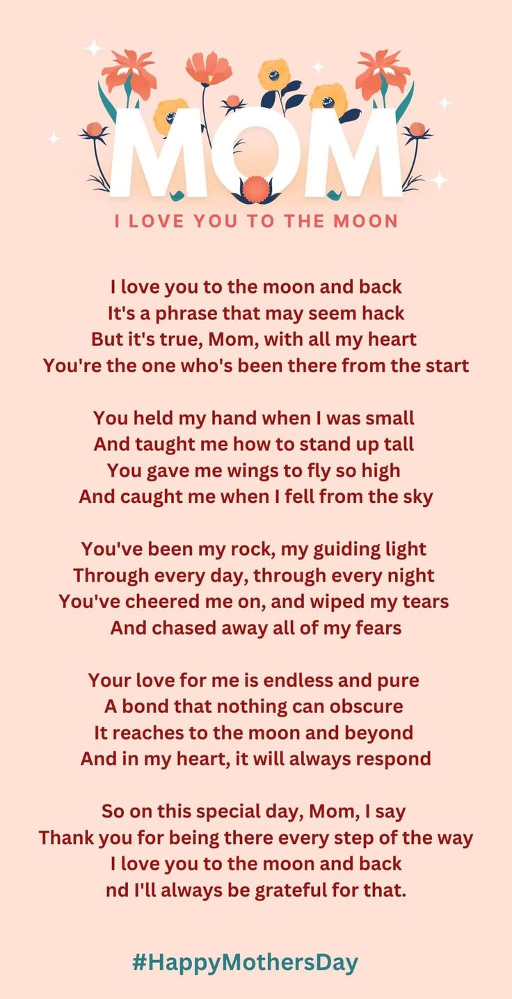 the poem for mother's day