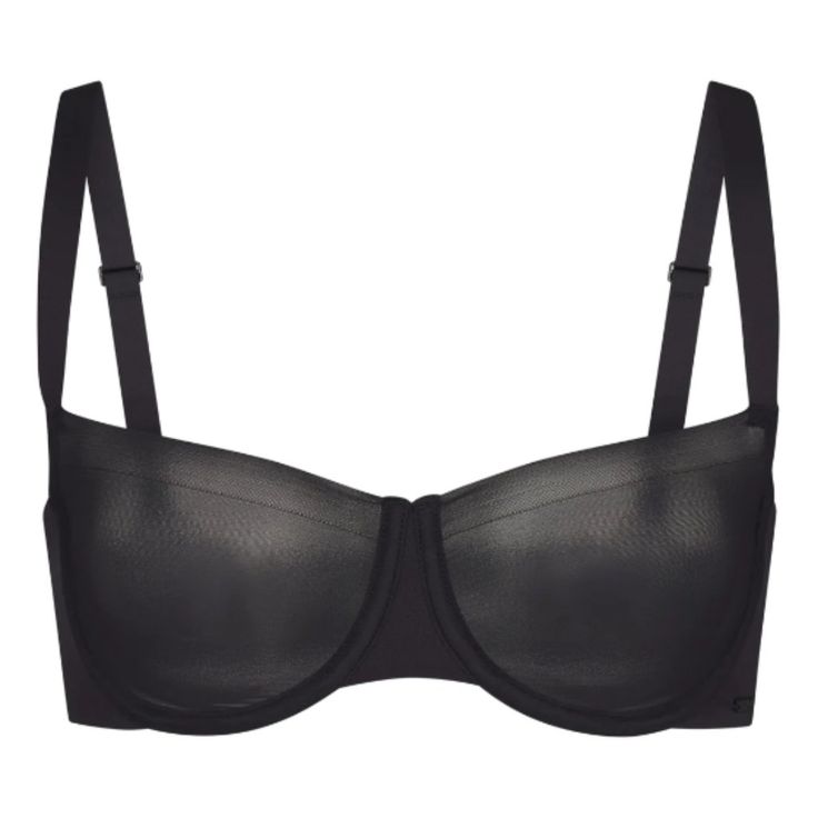 Flatter Your Curves In This Sexy Balconette Designed With Comfortable. This Minimal Coverage Style Has A Seamless Raw Edge Finish, Making It Invisible Under Clothing, Plus Soft, Flexible Underwire For All The Support You Need. Features Molded Unlined Cups, Smoothing Microfiber Wings. Br-Uwr-1549 Onx-44dd Night Out Underbust Bra With Built-in Support, Party Bra With Removable Pads In Nylon, Sheer Underwire Bra For Evening, Chic Fitted Sheer Bra, Sheer Evening Bra With Underwire, Sheer Underwire Evening Bra, Sheer Fitted Push-up Bra, Sheer Fitted Underwire Bra, Sleek Bra With Removable Pads