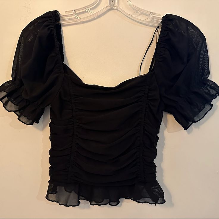 Corset Style. Black Blouse Never Worn Size S Tops Black, Corset Style, Forever 21 Tops, Black Blouse, Forever 21, Top Blouse, Blouses, Womens Tops, Women Shopping