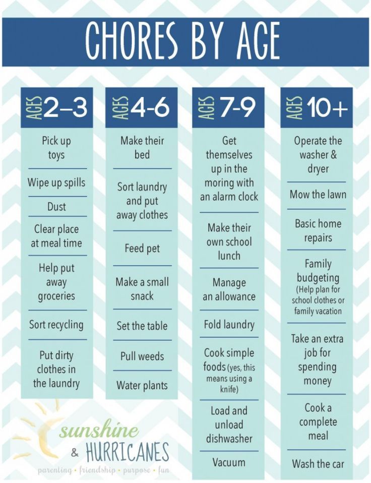 the chores by age poster with instructions to help you keep organized and clean your house