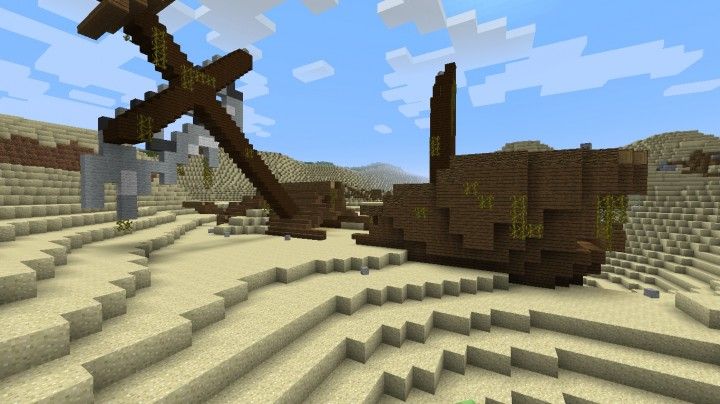 an image of a desert scene in minecraft