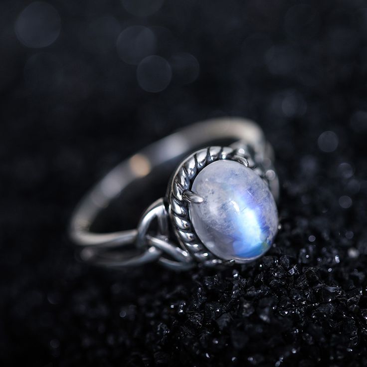 Personalized Moonstone Ring for Her - GetNameNecklace Silver Moonstone Crystal Ring In Moon Shape, Elegant Silver Moonstone Birthstone Ring, Sterling Silver Oval Cabochon Moonstone Ring, Oval Cabochon Moonstone Ring In Sterling Silver, Silver Sterling Silver Moon Shaped Opal Ring, Silver Sterling Silver Moon-shaped Opal Ring, Silver Sterling Silver Moonstone Ring, Fine Jewelry Silver Moonstone Ring In Sterling Silver, Silver Moon-shaped Sterling Silver Opal Ring